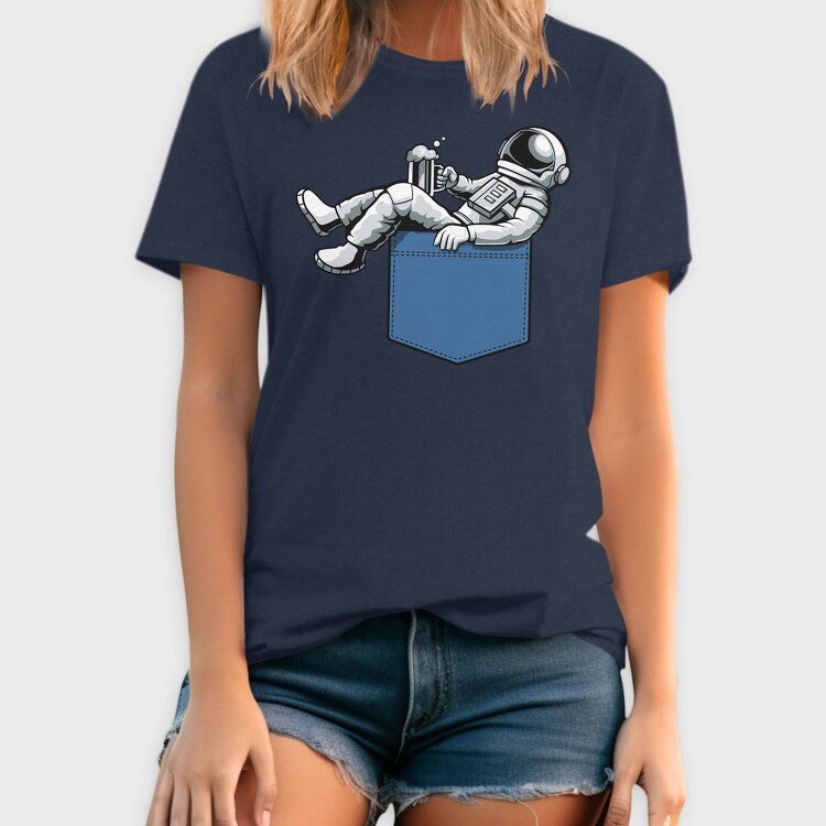 Astronaut Pocket Beer, Tricou Barbati (Unisex)