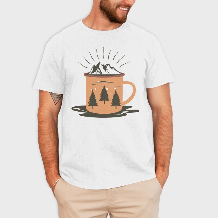 Cozy Mountain Mug, Tricou Barbati (Unisex)