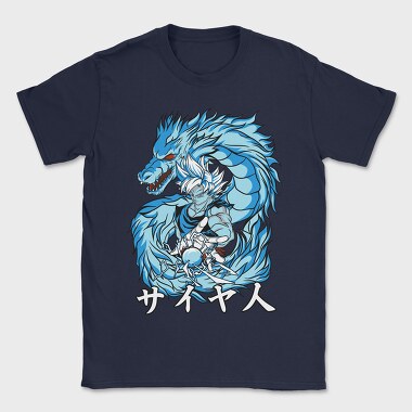 Blue Dragon Saiyan, Tricou Barbati (Unisex)