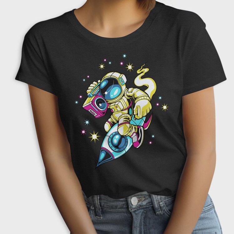 Space Boombox Astronaut, Tricou Femei