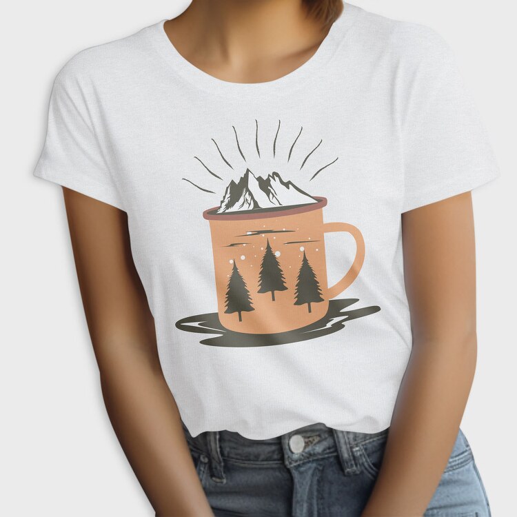 Cozy Mountain Mug, Tricou Femei