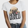 Pug Bored Tongue Out, Tricou Femei