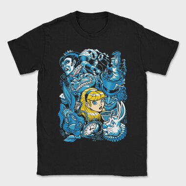 Blue Rabbit Wonderland, Tricou Barbati (Unisex)