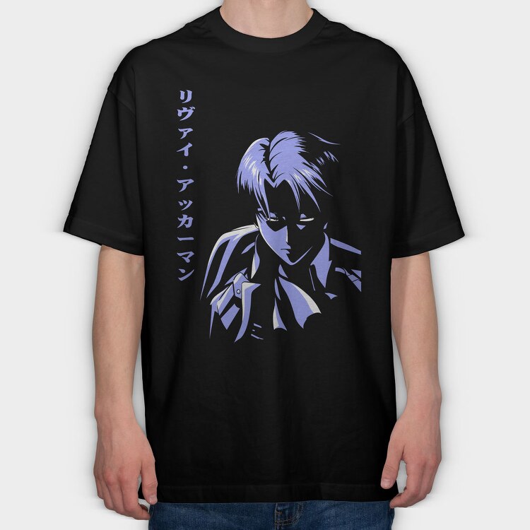 Blue Shadow Samurai, Tricou Oversize Barbati (Unisex)