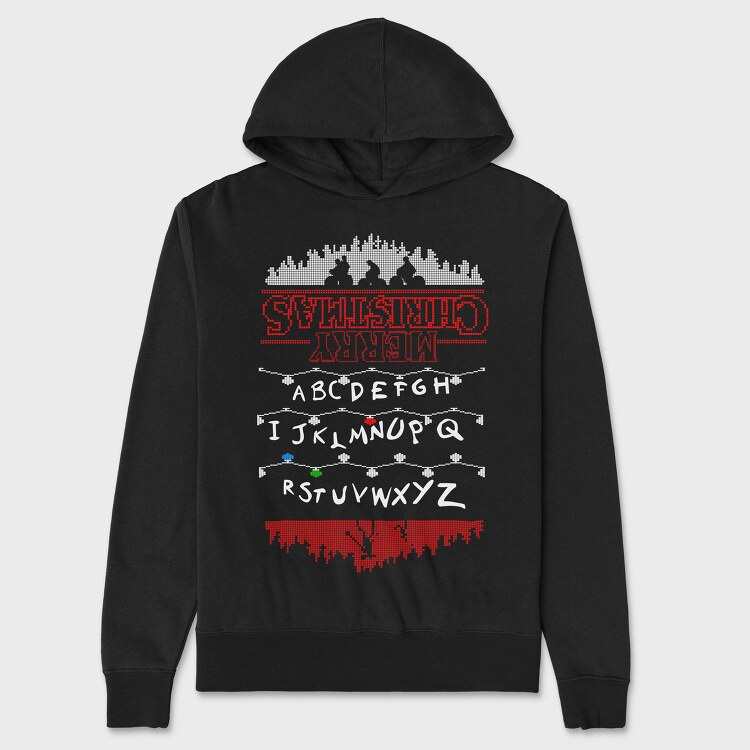 Christmas Pixel Art, Hanorac Oversize Barbati (Unisex)