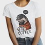 Pug Coffee Chill, Tricou Femei