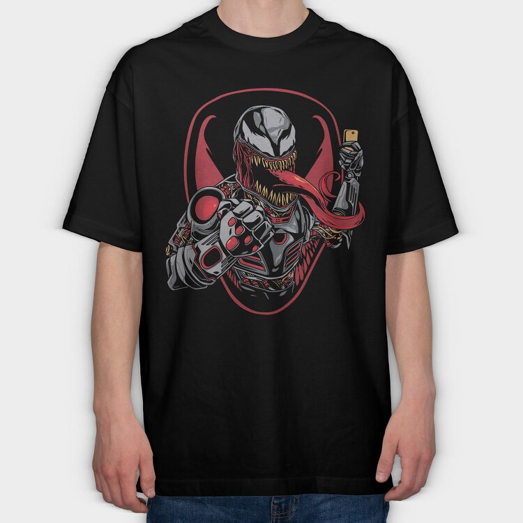 Cyberpunk Warrior, Tricou Oversize Barbati (Unisex)