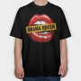 Drama Queen Lips, Tricou Oversize Barbati (Unisex)