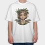 Elf Holly Wreath, Tricou Oversize Barbati (Unisex)