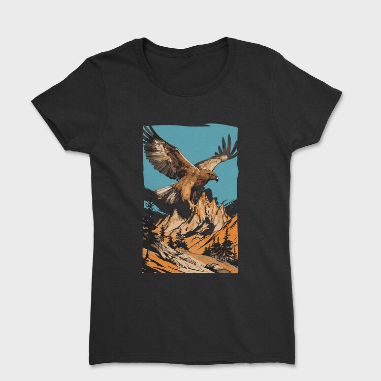 Steppe Eagle Flying, Tricou Femei