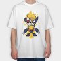 Day Of The Dead Wolverine, Tricou Oversize Barbati (Unisex)