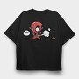 Deadpool Chibi Poop, Tricou Oversize Barbati (Unisex)