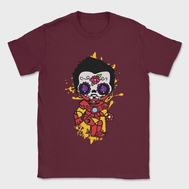 Dia De Los Muertos Ironman, Tricou Barbati (Unisex)