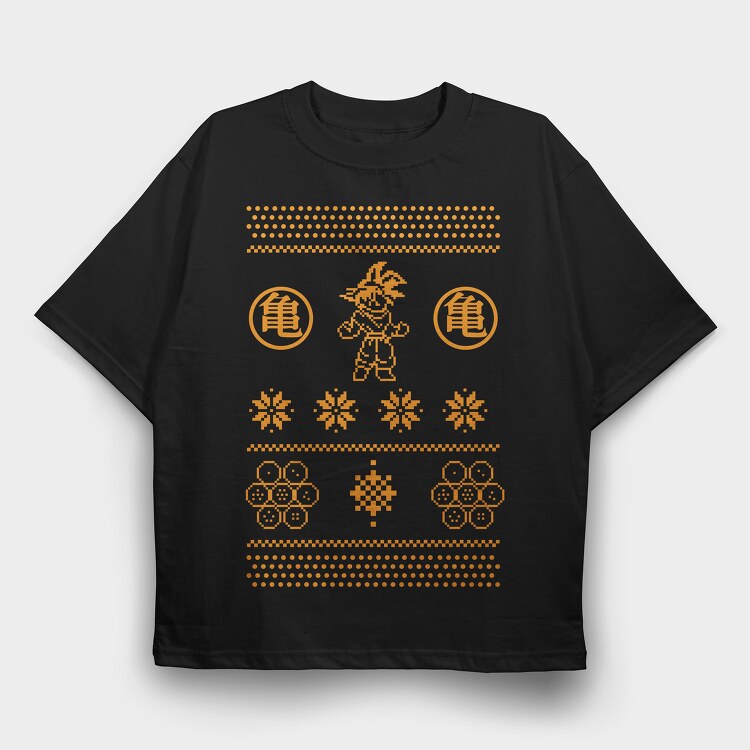 Dragon Ball Turtle, Tricou Oversize Barbati (Unisex)