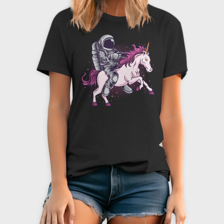 Astronaut Unicorn Space Ride, Tricou Barbati (Unisex)