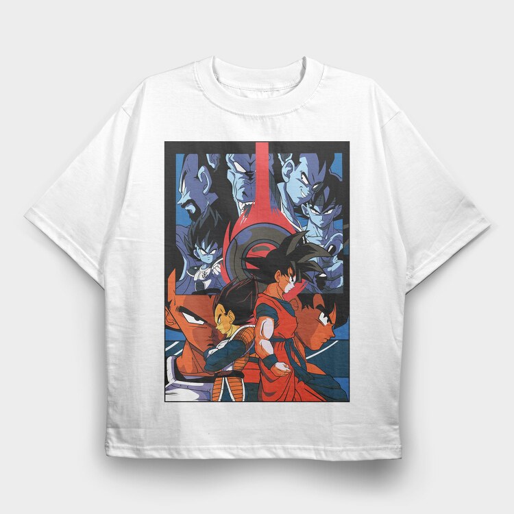Dragonballz Heroes, Tricou Oversize Barbati (Unisex)
