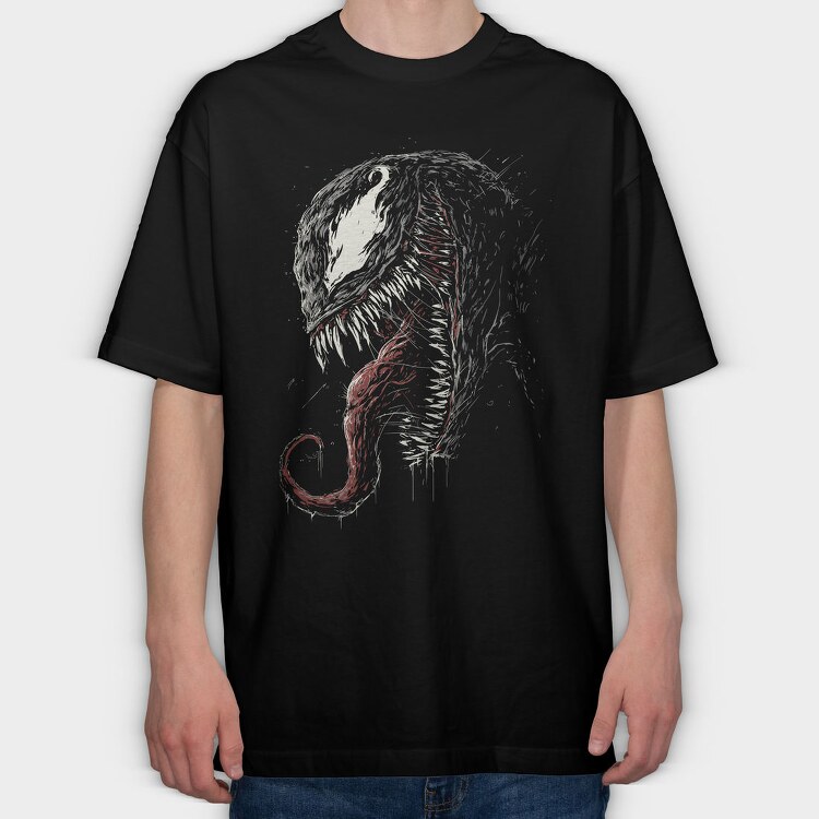 Elephant Blood Sketch, Tricou Oversize Barbati (Unisex)