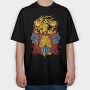 Flame Angel Roses, Tricou Oversize Barbati (Unisex)