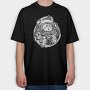 Space Cat Astronaut, Tricou Oversize Barbati (Unisex)