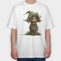 Elf In Holly Hat, Tricou Oversize Barbati (Unisex)