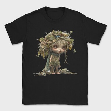 Elf In Leaves, Tricou Barbati (Unisex)