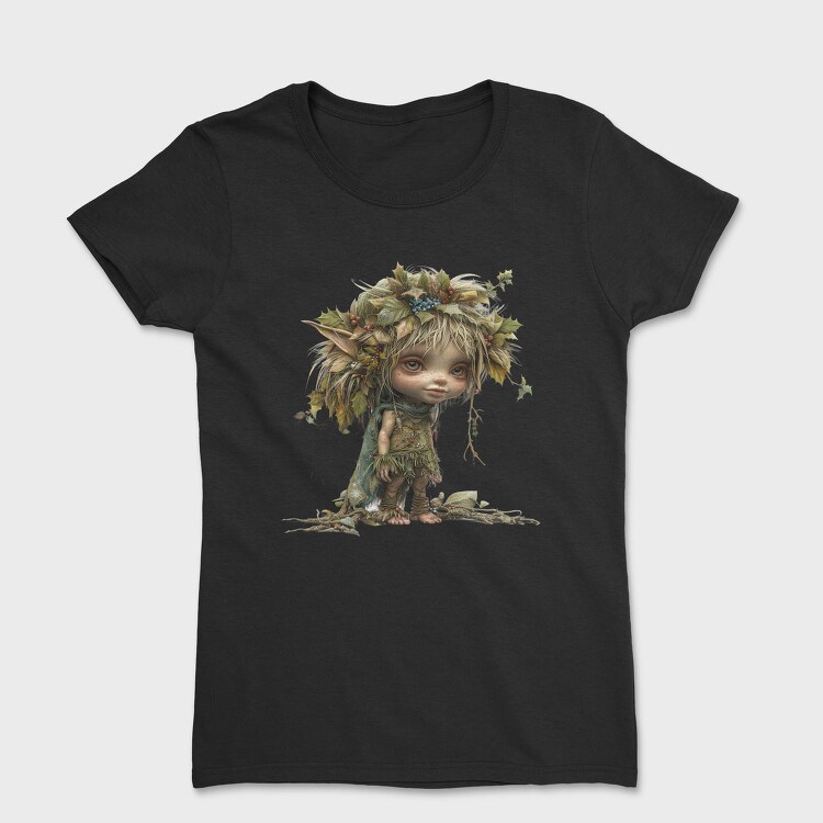 Elf In Leaves, Tricou Femei