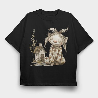 Elf In Pajamas, Tricou Oversize Barbati (Unisex)