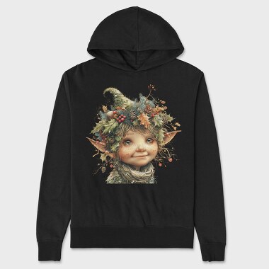 Elf Ornament Holiday, Hanorac Oversize Barbati (Unisex)