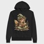 Elf Reading Holly Garden, Hanorac Oversize Barbati (Unisex)