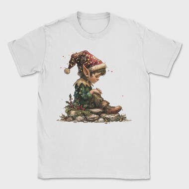 Elf Sitting Christmas, Tricou Barbati (Unisex)