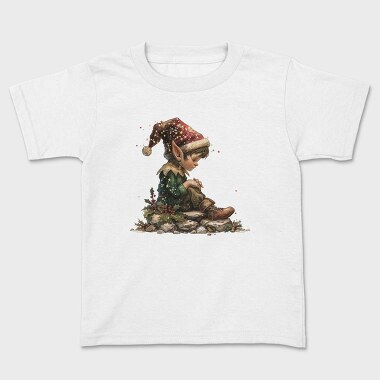 Elf Sitting Christmas, Tricou Copii