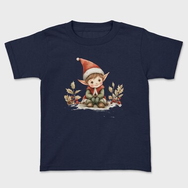 Elf Sitting Snow, Tricou Copii