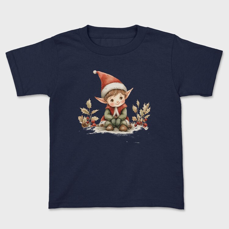 Elf Sitting Snow, Tricou Copii