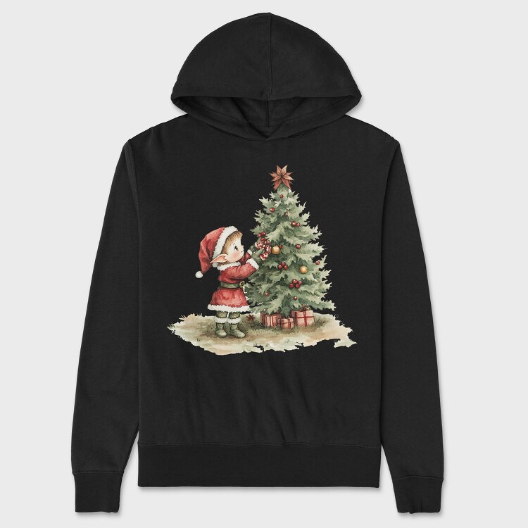 Elf Spirit Shine Tree, Hanorac Oversize Barbati (Unisex)
