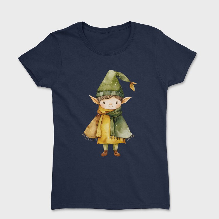 Elf Watercolor Hat, Tricou Femei