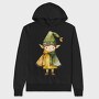 Elf Watercolor Hat, Hanorac Oversize Barbati (Unisex)
