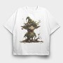 Elf Winter Hat, Tricou Oversize Barbati (Unisex)