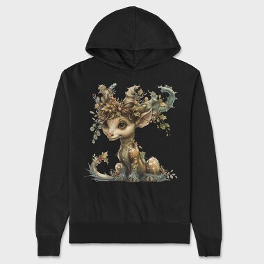 Elf Wreath Fantasy, Hanorac Oversize Barbati (Unisex)