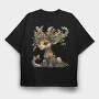 Elf Wreath Fantasy, Tricou Oversize Barbati (Unisex)
