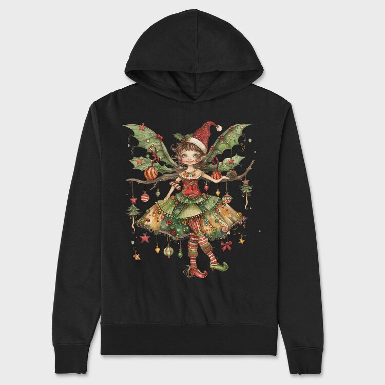 Elfish Xmas Dreams, Hanorac Oversize Barbati (Unisex)