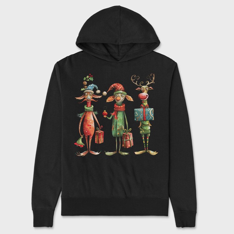 Elfs With Gifts, Hanorac Oversize Barbati (Unisex)