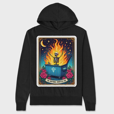Emotional Dumpster Fire, Hanorac Oversize Barbati (Unisex)