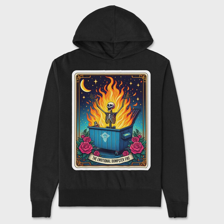 Emotional Dumpster Fire, Hanorac Oversize Barbati (Unisex)