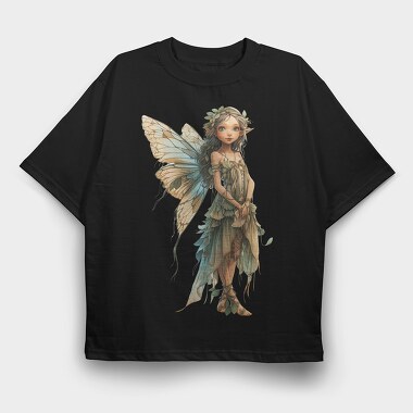Enchanted Fairy Garden, Tricou Oversize Barbati (Unisex)