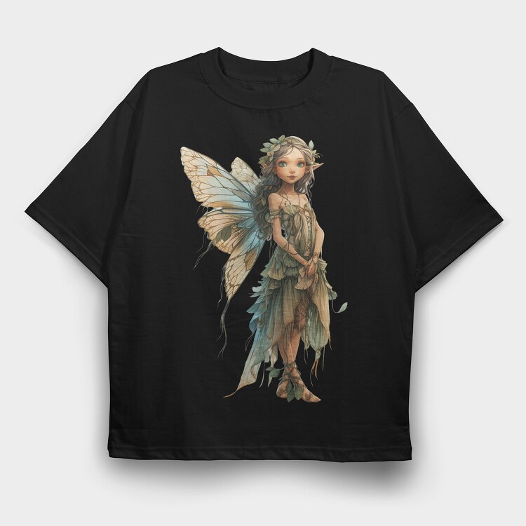 Enchanted Fairy Garden, Tricou Oversize Barbati (Unisex)
