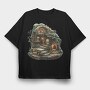 Enchanted Fairy Hut, Tricou Oversize Barbati (Unisex)