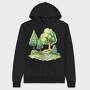 Enchanted Forest Path, Hanorac Oversize Barbati (Unisex)