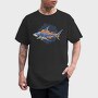 Flaming Shark Attack, Tricou Barbati (Unisex)