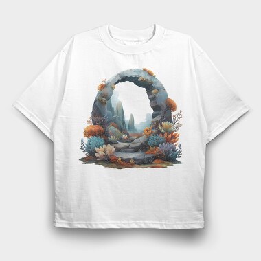 Enchanted Garden Arch, Tricou Oversize Barbati (Unisex)
