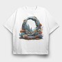 Enchanted Garden Arch, Tricou Oversize Barbati (Unisex)